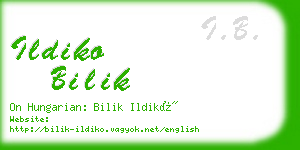 ildiko bilik business card